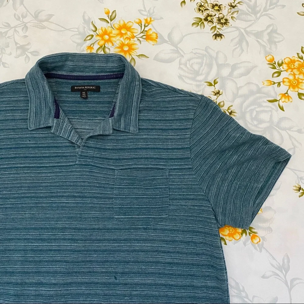 Banana Republic Size XL Blue Polo